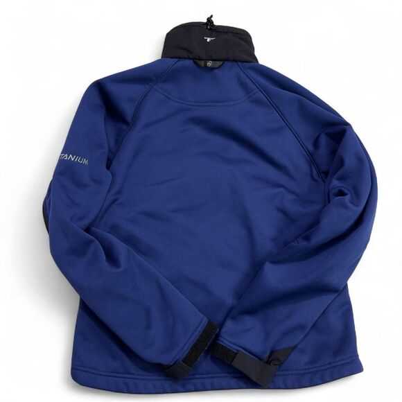Columbia Titanium Tech Fleece Jacket Women’s Medium Blue Interchange Zip Up - Picture 2 of 9